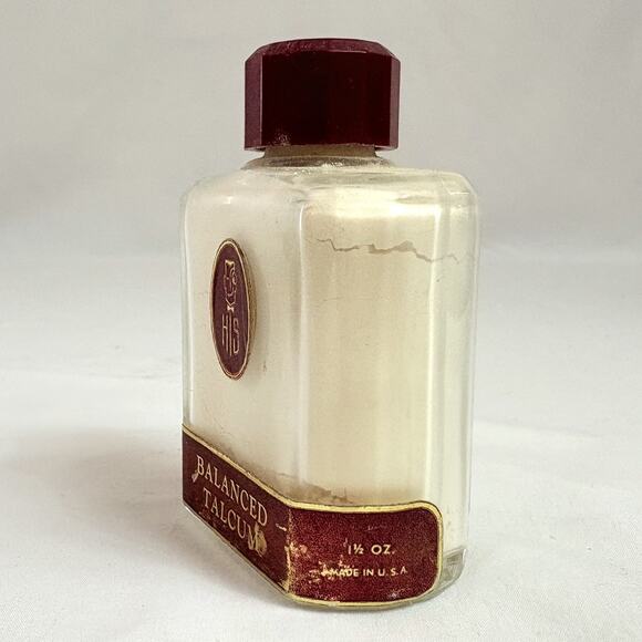 Vintage Full HIS Balanced Talcum The House for Men Inc 1 1/2 Ounces USA - Picture 4 of 4